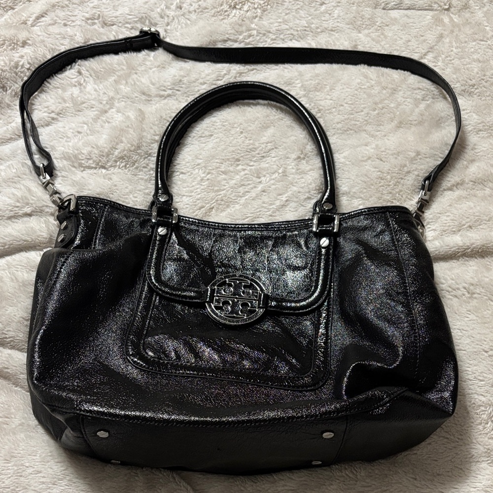 Tory Burch Amanda Black Leather Women's Bag